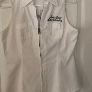 Harley Davidson White Top